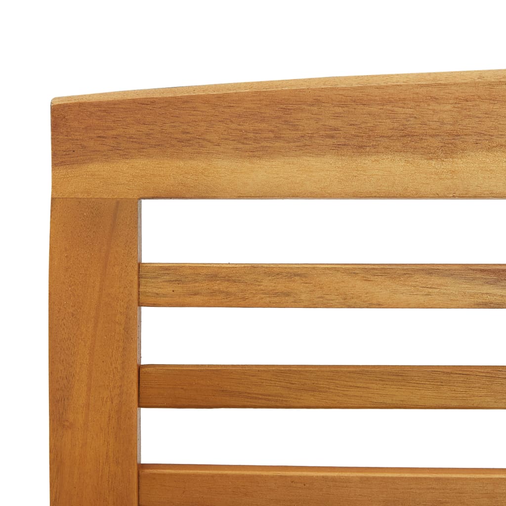 Panchina da Giardino 119 cm in Legno Massello d'Acacia - homemem39