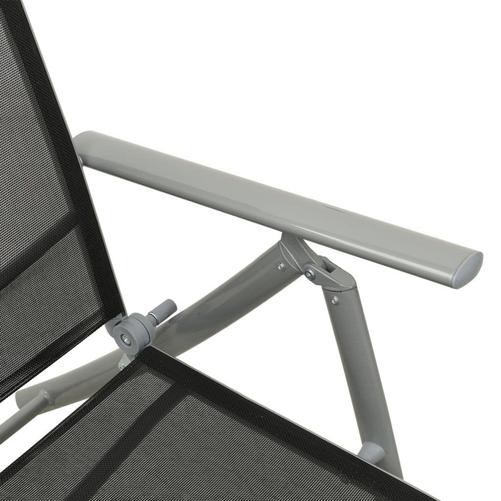 Set Divani da Giardino 3 pz in Textilene e Alluminio Argento - homemem39