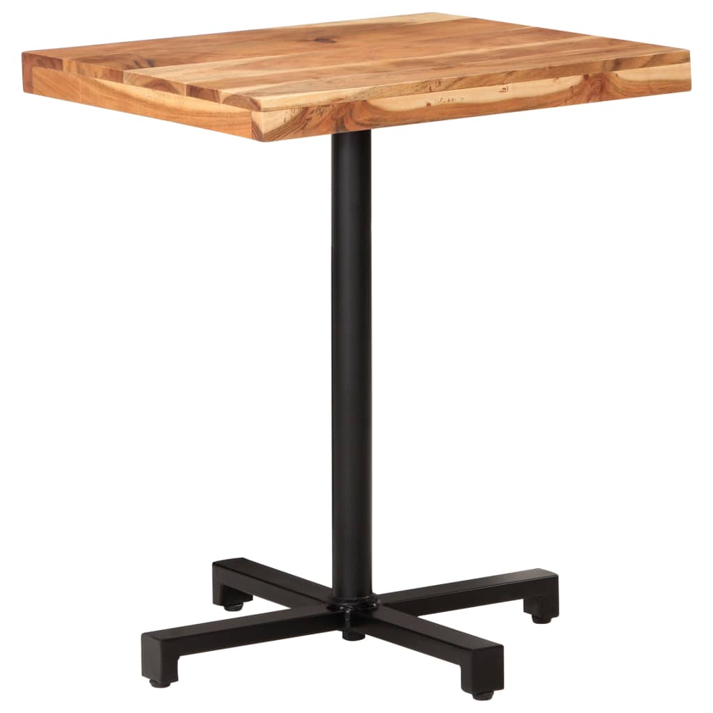 Tavolino da Bistrot Quadrato 60x60x75 cm in Massello di Acacia | homemem39