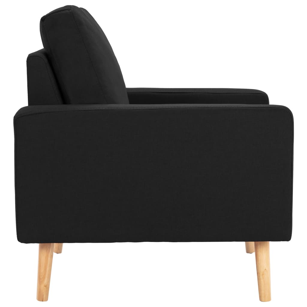Set Divani 2 pz in Tessuto Nero