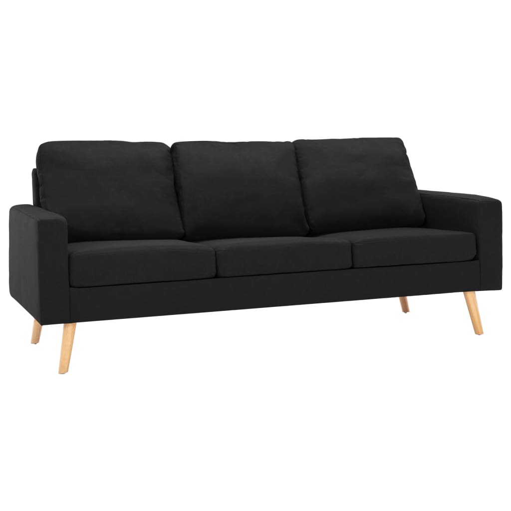 Set Divani 2 pz in Tessuto Nero