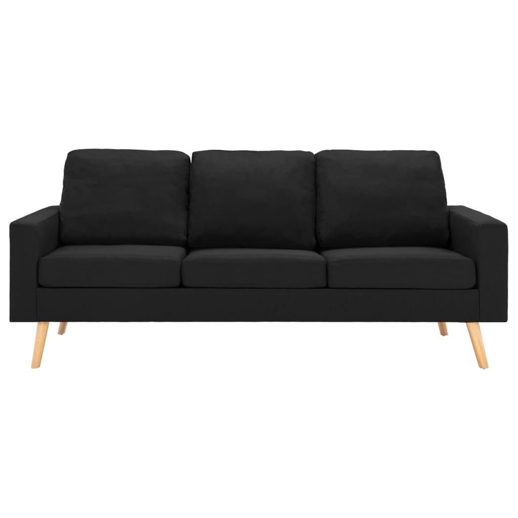Set Divani 2 pz in Tessuto Nero