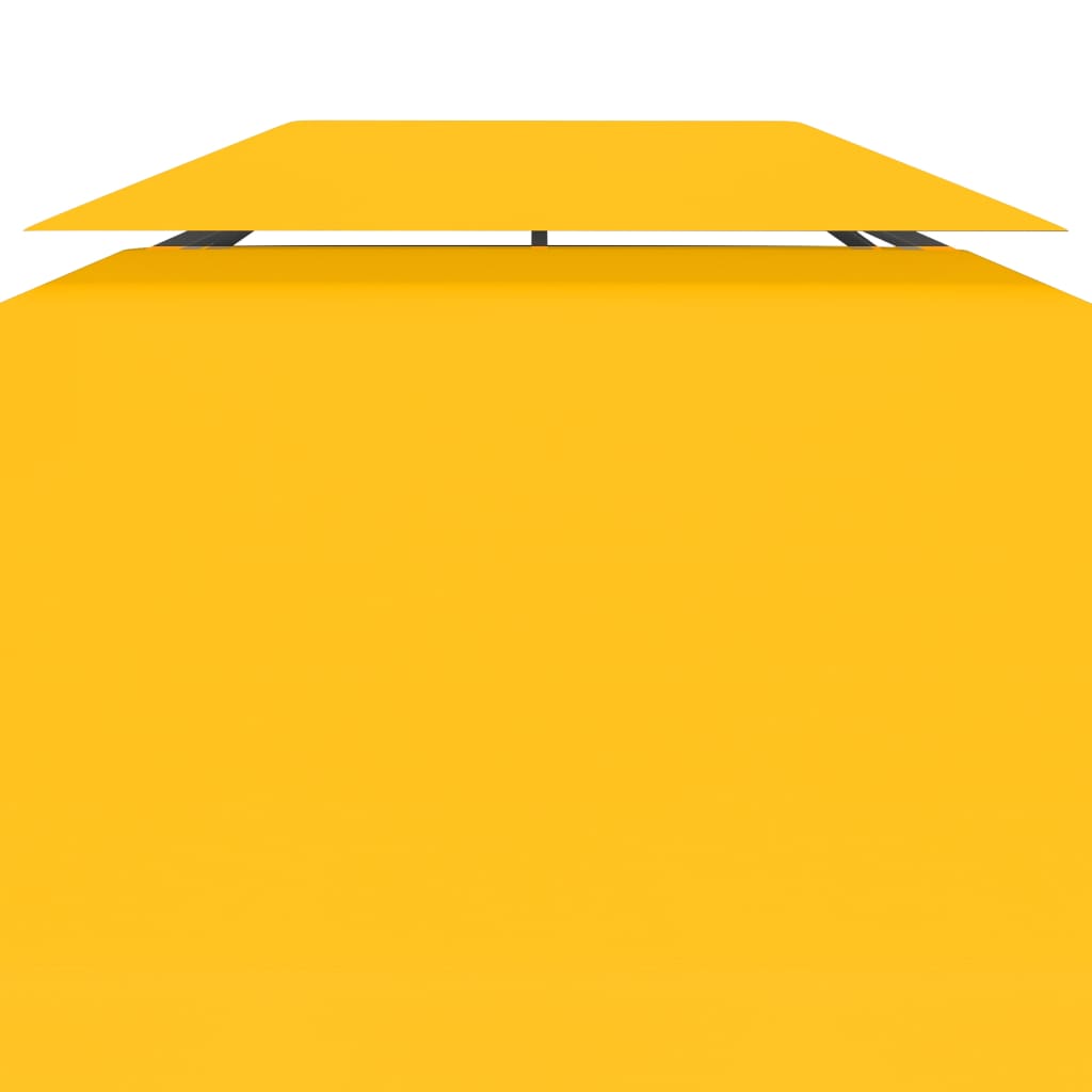 Copertura Superiore per Gazebo a 2 Strati 310 g/m² 4x3 m Gialla - homemem39