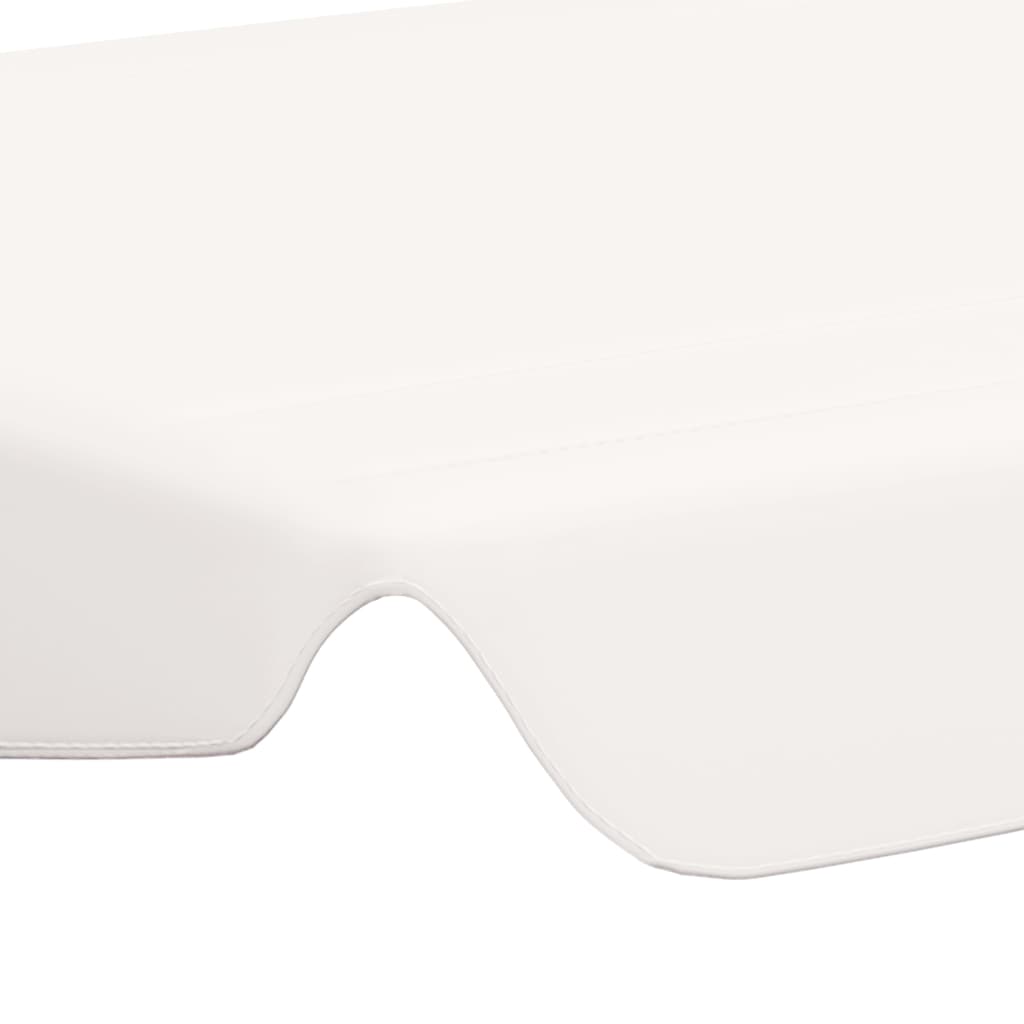 Baldacchino per Dondolo Giardino Bianco 188/168x145/110 cm - homemem39