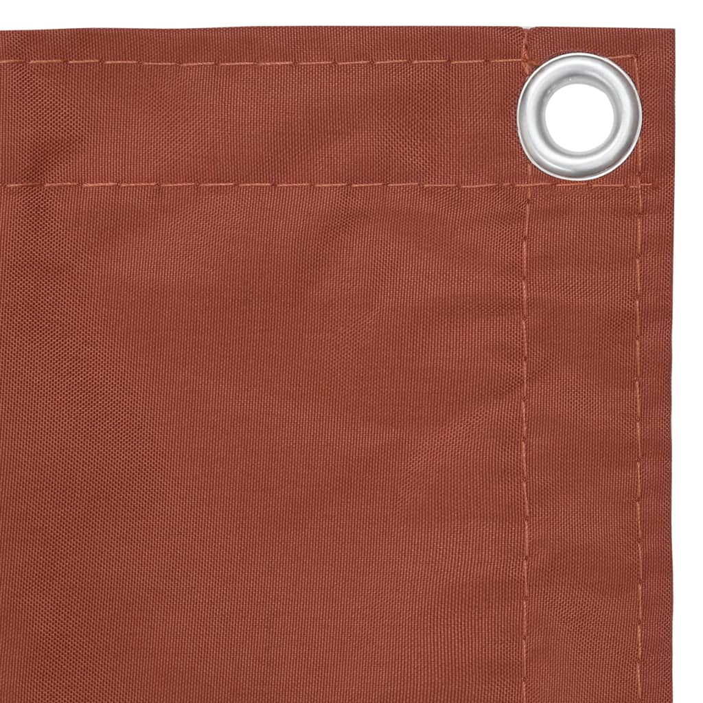 Paravento da Balcone Terracotta 90x300 cm Tessuto Oxford - homemem39