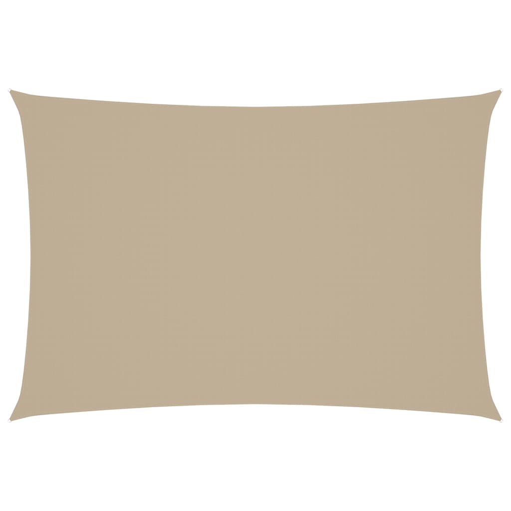 Parasole a Vela Oxford Rettangolare 2,5x4,5 m Beige - homemem39