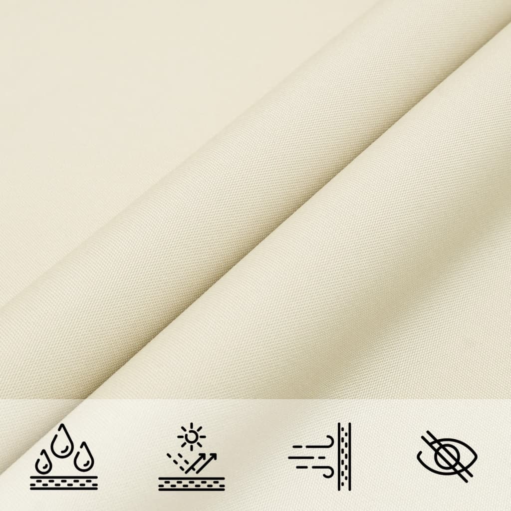 Parasole a Vela Oxford Rettangolare 2x4,5 m Crema - homemem39