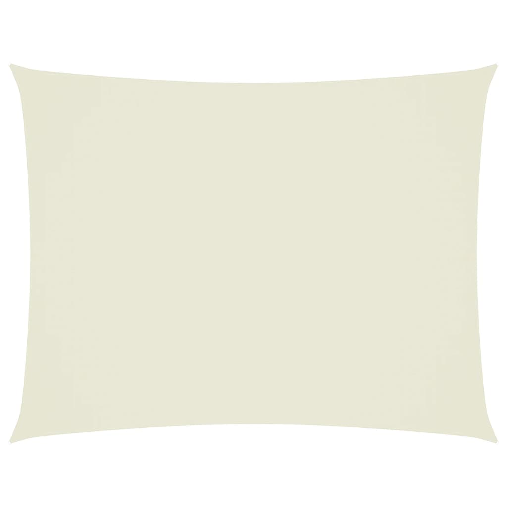Parasole a Vela Oxford Rettangolare 3x6 m Crema - homemem39