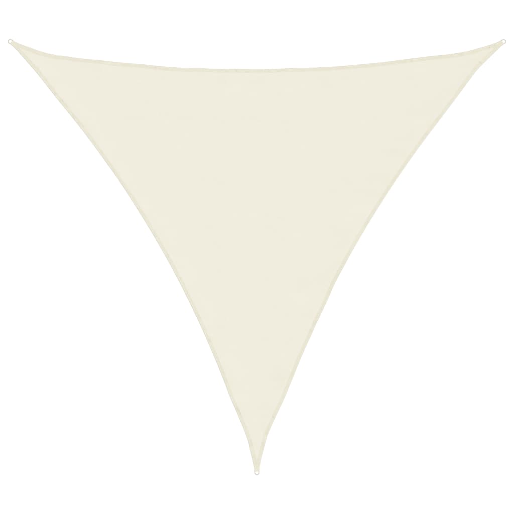 Parasole a Vela Oxford Triangolare 4,5x4,5x4,5 m Crema - homemem39