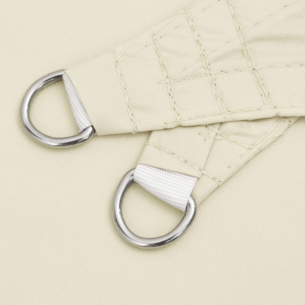 Parasole a Vela Oxford Triangolare 4,5x4,5x4,5 m Crema - homemem39