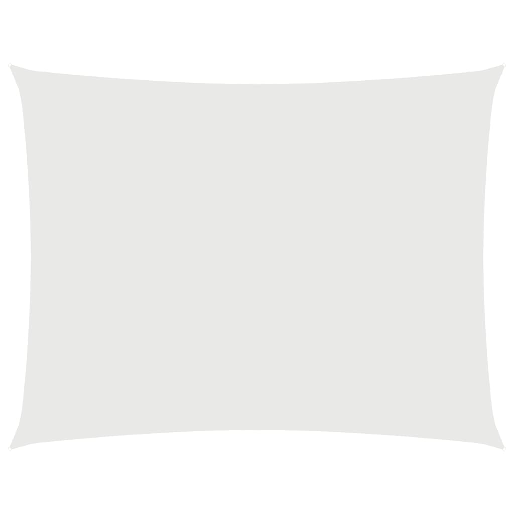 Parasole a Vela in Tessuto Oxford Rettangolare 2x3 m Bianco - homemem39