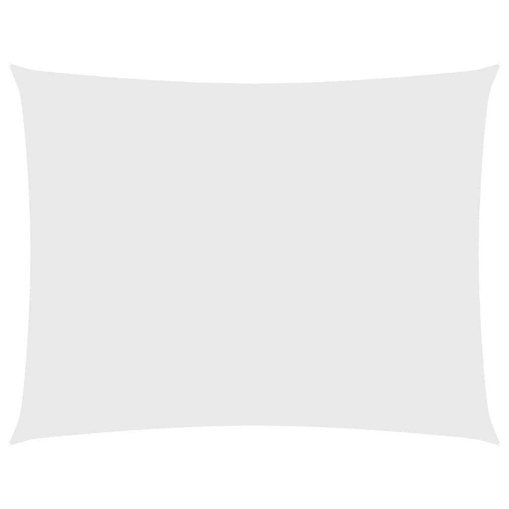 Parasole a Vela in Tessuto Oxford Rettangolare 3x6 m Bianco - homemem39