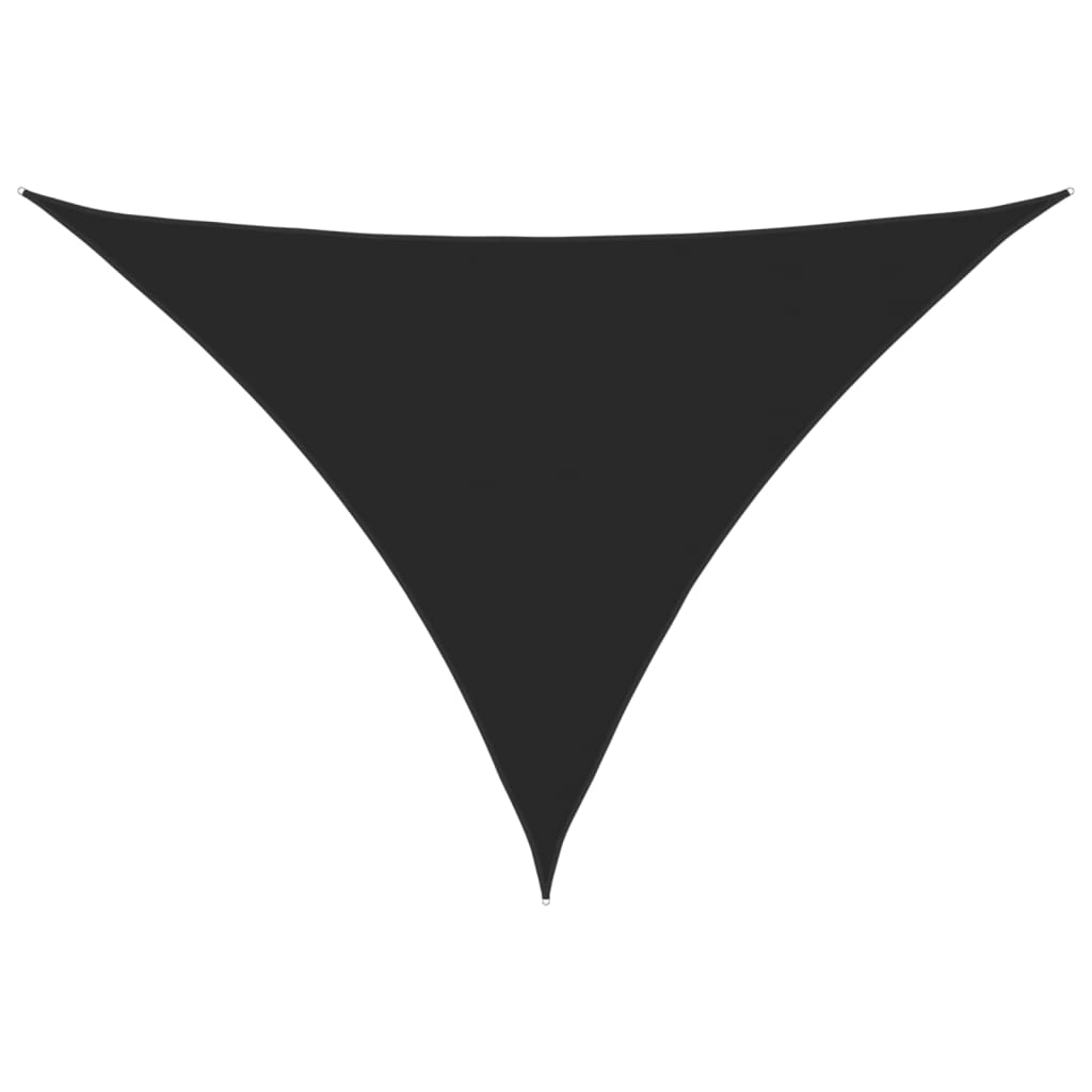 Parasole a Vela Oxford Triangolare 5x6x6 m Nero - homemem39