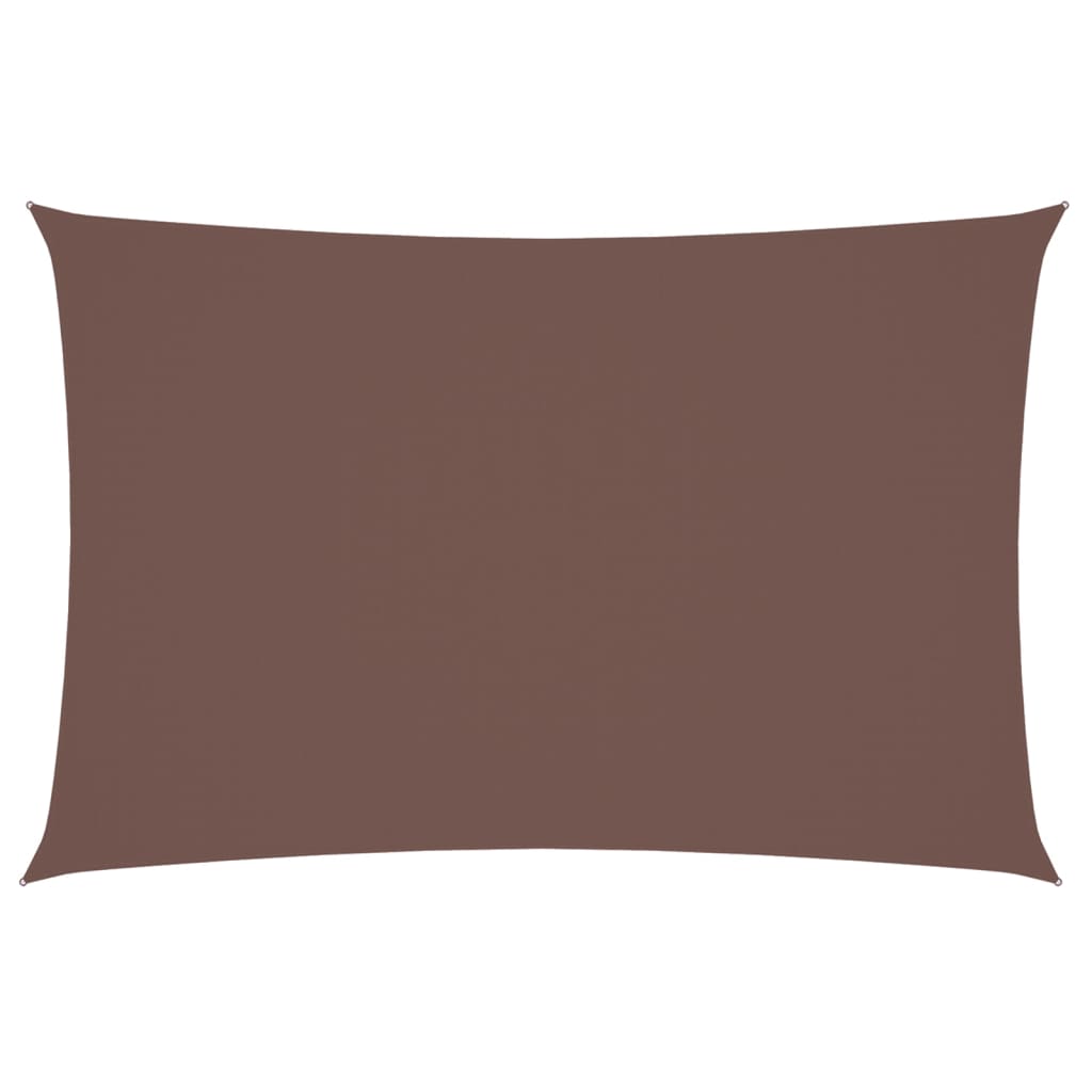 Parasole a Vela in Tessuto Oxford Rettangolare 2x4 m Marrone - homemem39