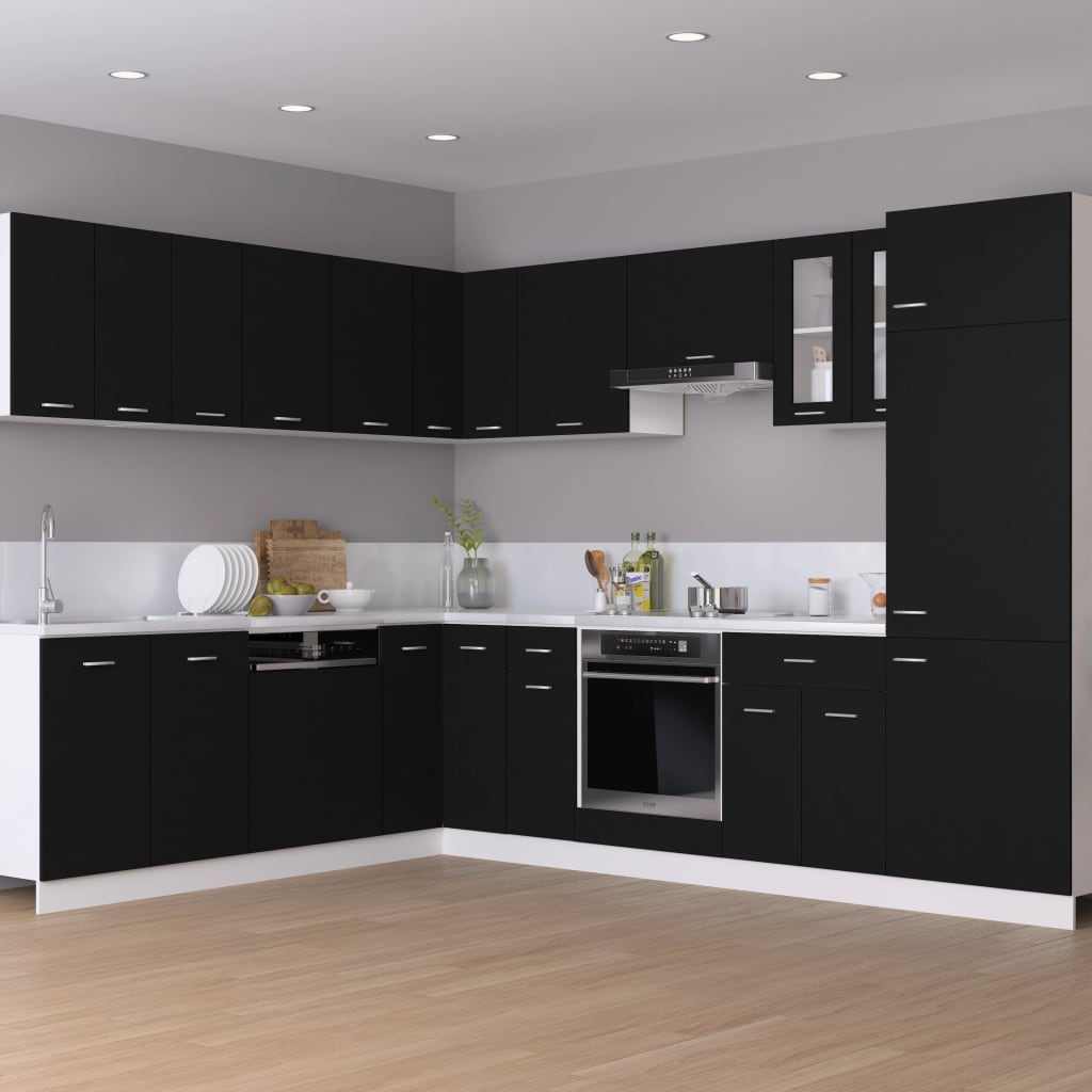 Mobile Sottolavello “Lyon” Nero 80x46x81,5 cm - homemem39