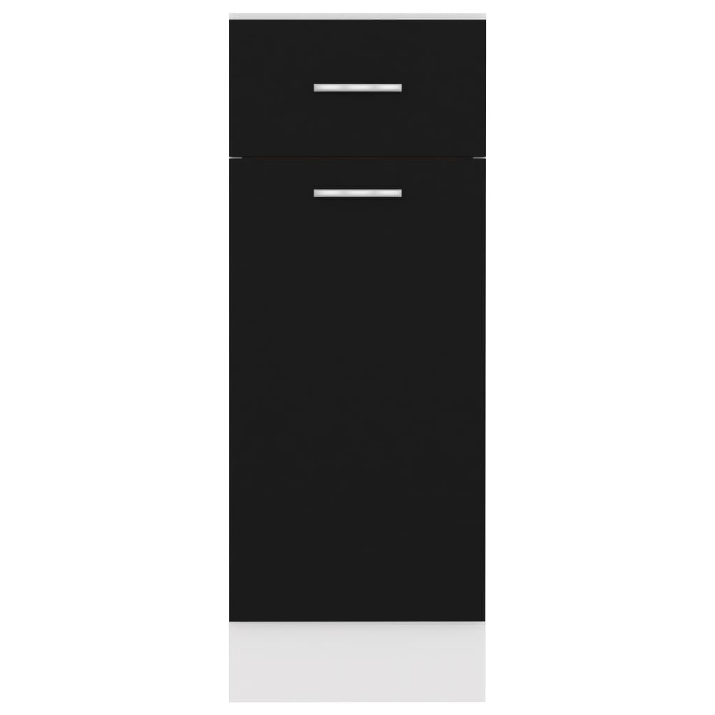 Armadio con Cassetto “Lyon” Nero 30x46x81,5 cm - homemem39