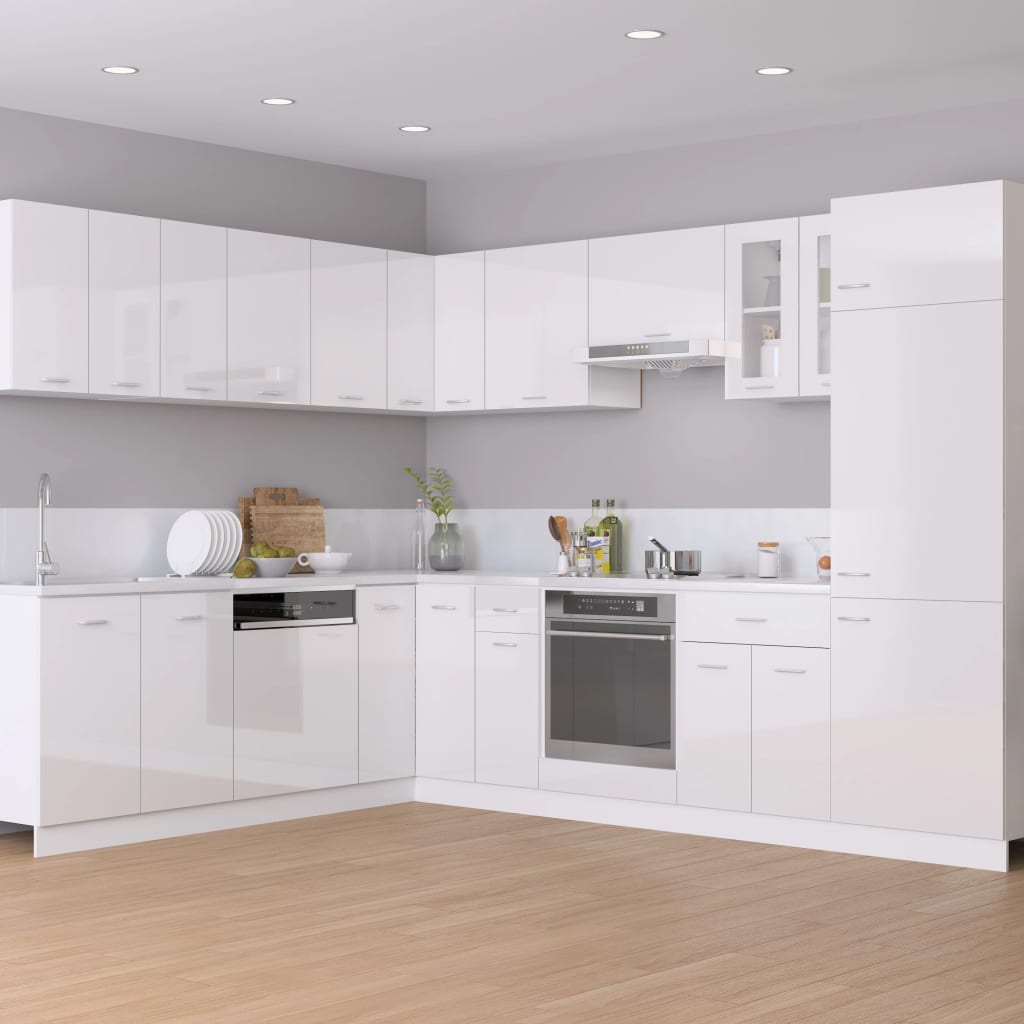 Armadio Inferiore Cassetto “Lyon” Bianco Lucido 30x46x81,5 - homemem39