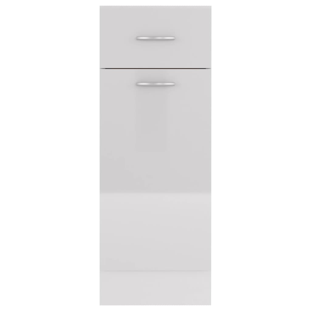 Armadio Inferiore Cassetto “Lyon” Bianco Lucido 30x46x81,5 - homemem39