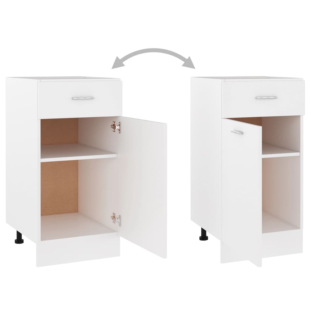 Armadio Inferiore Cassetto “Lyon” Bianco 40x46x81,5 - homemem39