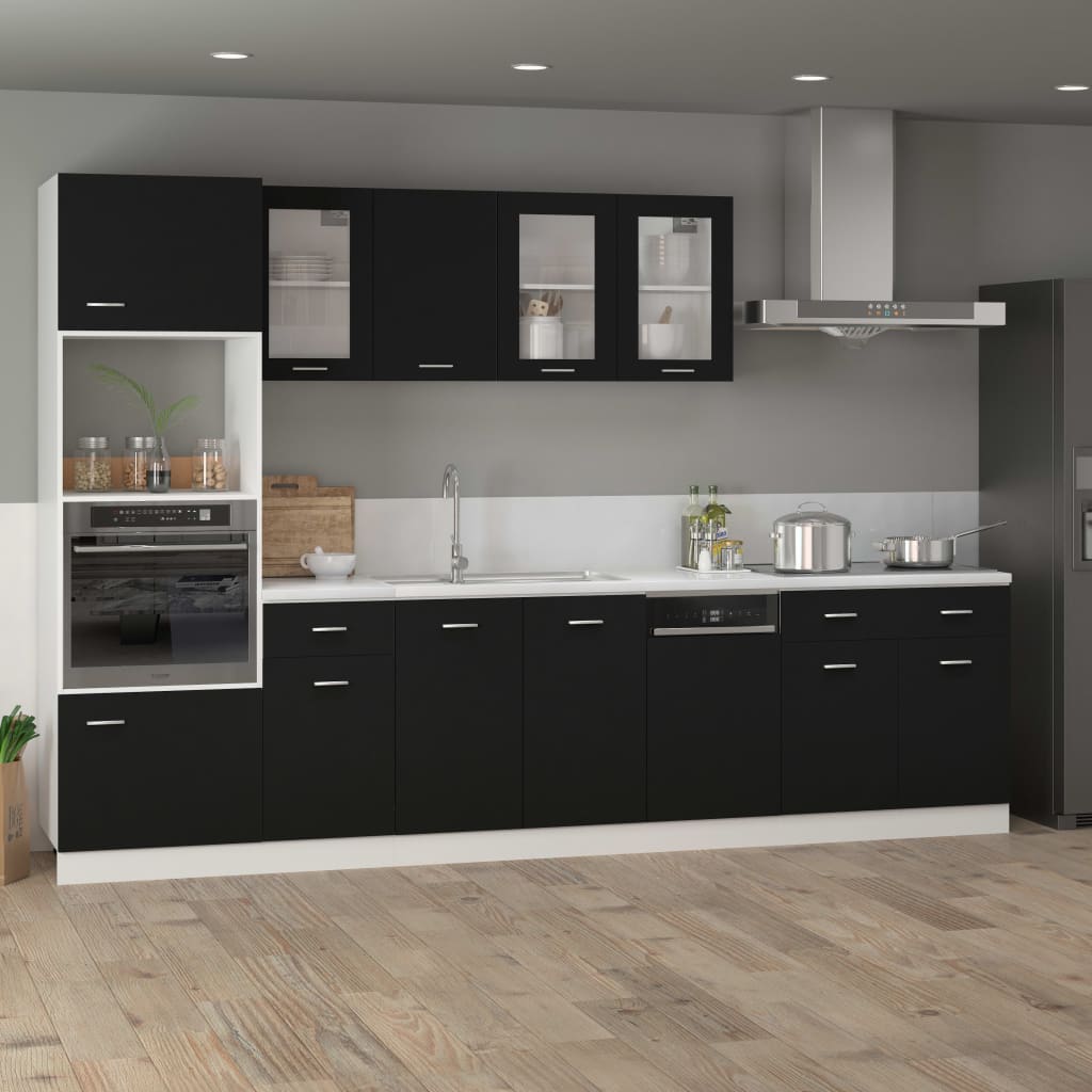 Mobile Inferiore Cassetto “Lyon” Nero 80x46x81,5 cm - homemem39
