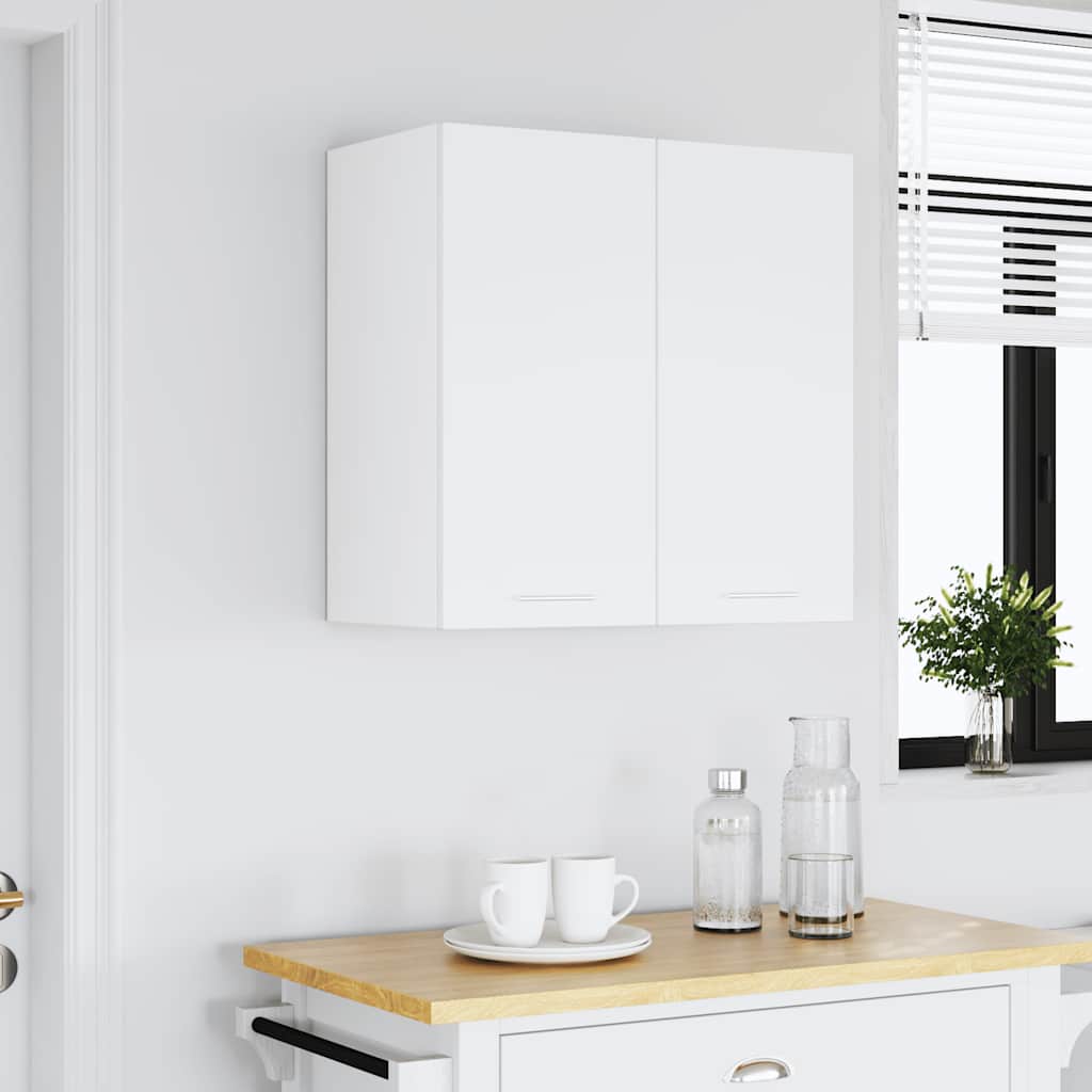 Mobile Pensile “Lyon” Bianco 60x31x60 cm in Legno Multistrato - homemem39