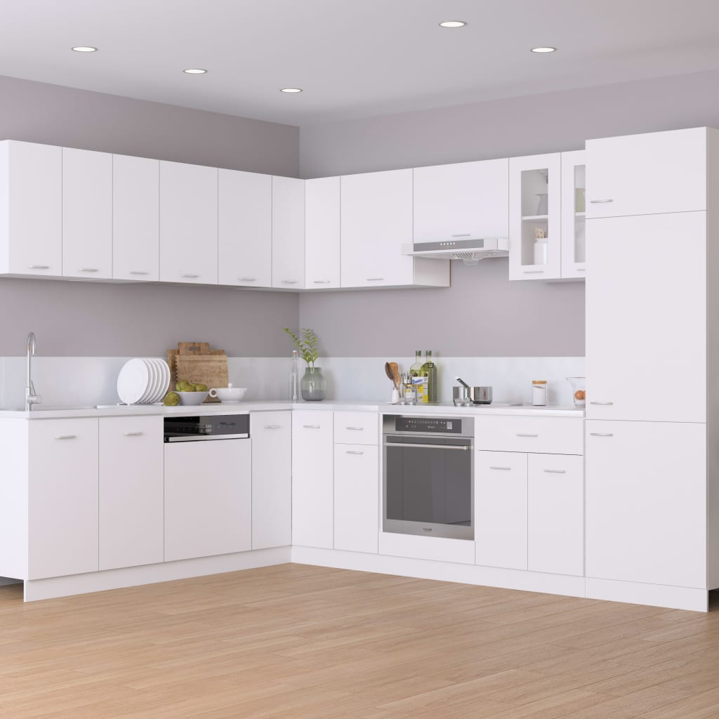 Mobile Pensile “Lyon” Bianco 80x31x60 cm in Legno Multistrato - homemem39