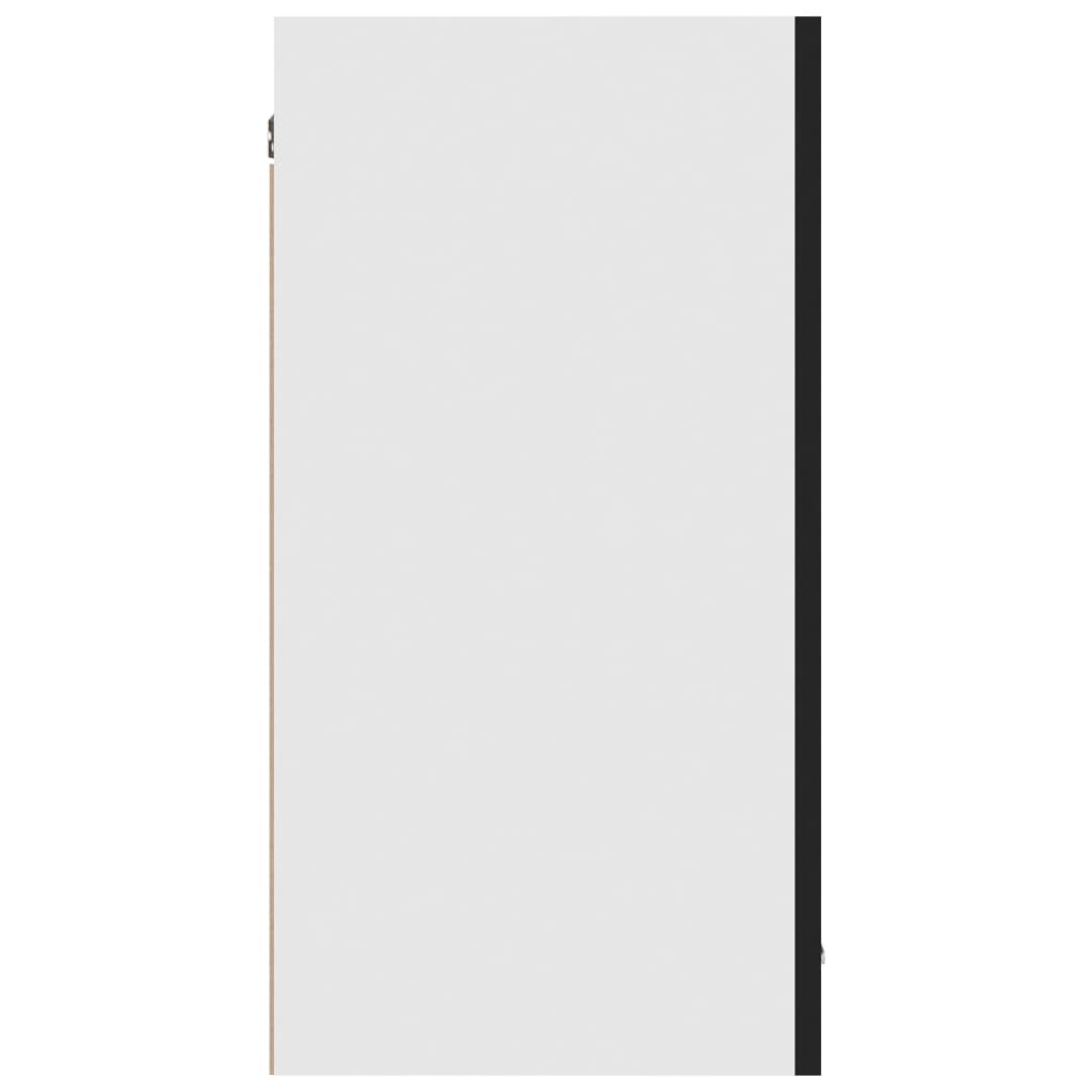 Mobile Pensile “Lyon” Nero 80x31x60 cm in Legno Multistrato - homemem39
