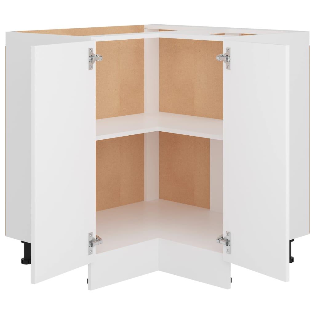 Armadio Angolare “Lyon” Bianco 75,5x75,5x81,5 cm - homemem39