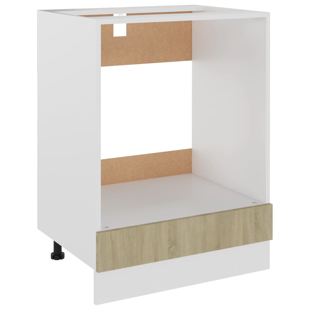 Mobile per Forno “Riga” Rovere Sonoma 60x46x81,5 cm - homemem39