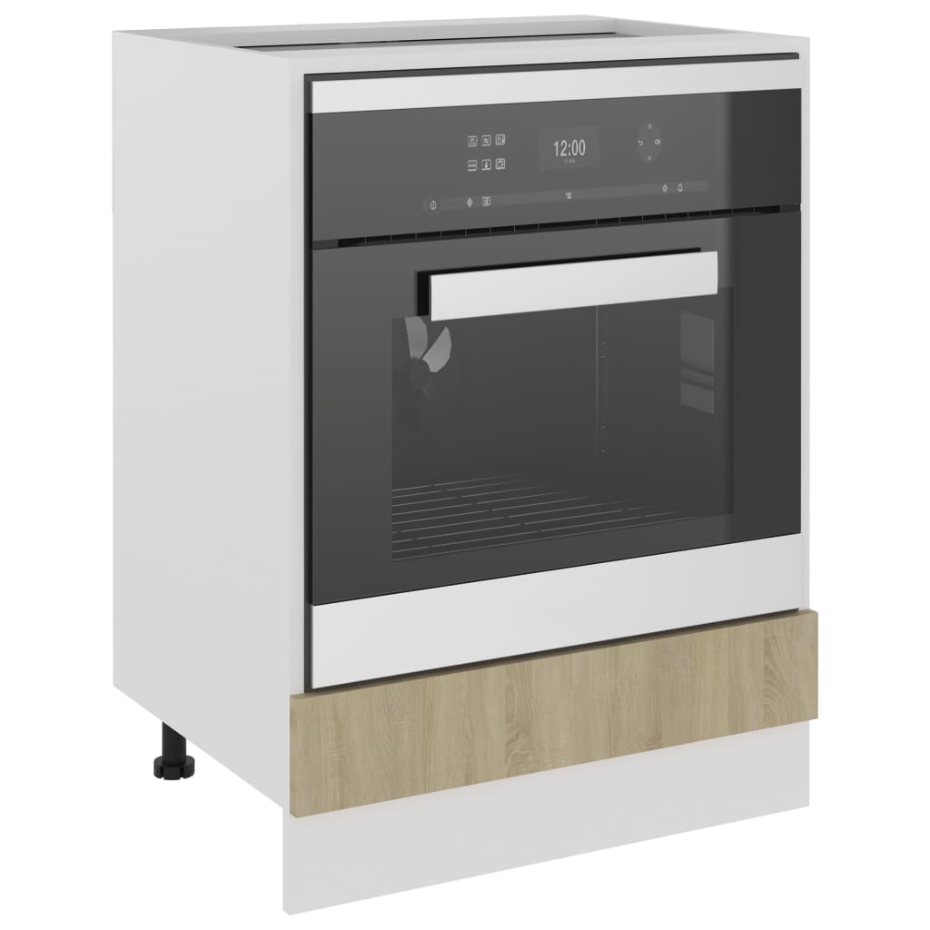 Mobile per Forno “Riga” Rovere Sonoma 60x46x81,5 cm - homemem39