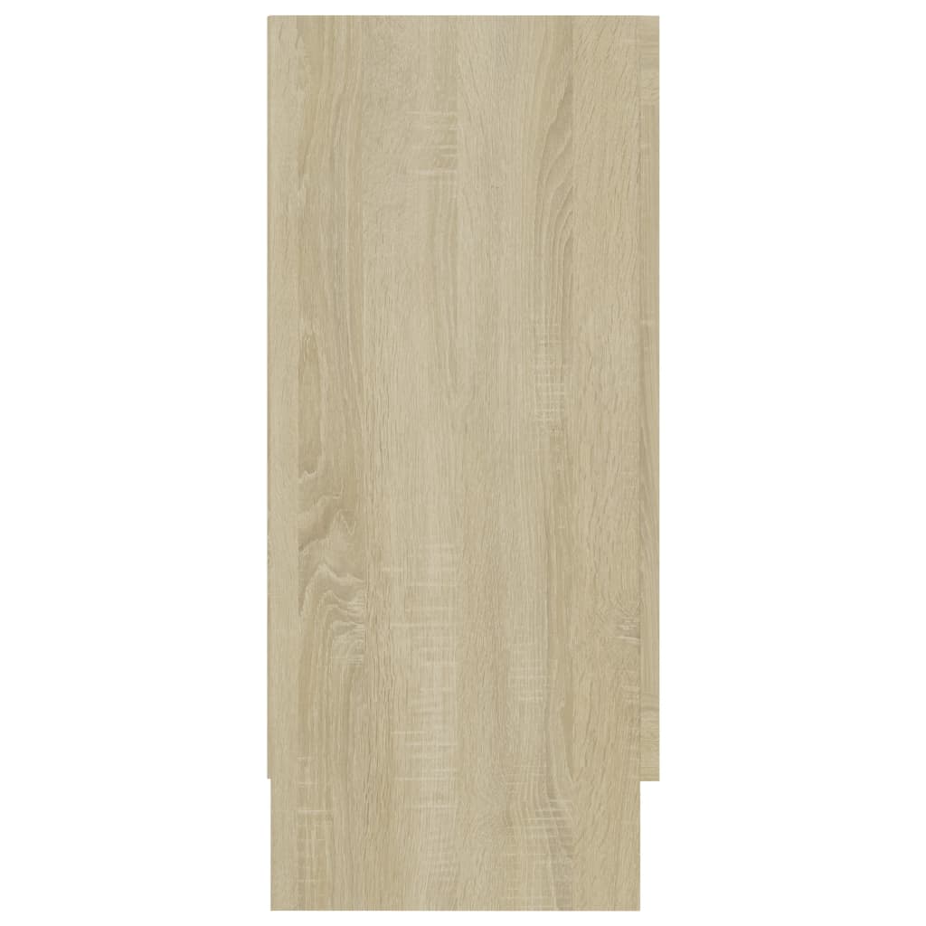 Armadietto Vetrina Rovere Sonoma 120x30,5x70 cm Multistrato - homemem39