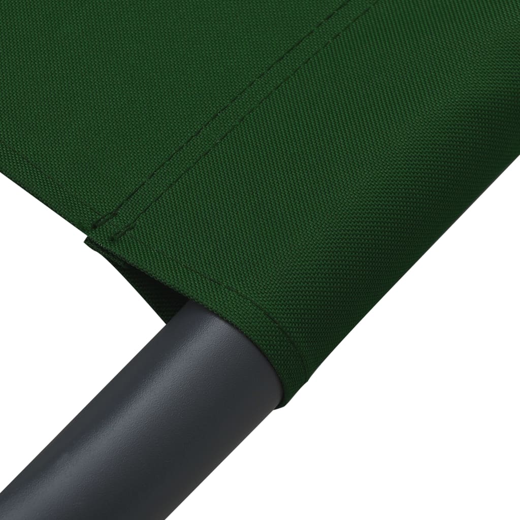 Lettino Prendisole con Baldacchino e Cuscini Verde - homemem39