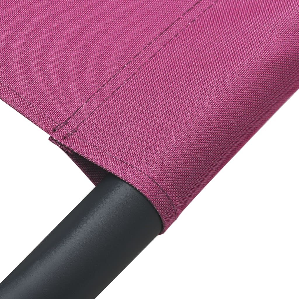 Lettino Prendisole con Baldacchino e Cuscini Rosa - homemem39