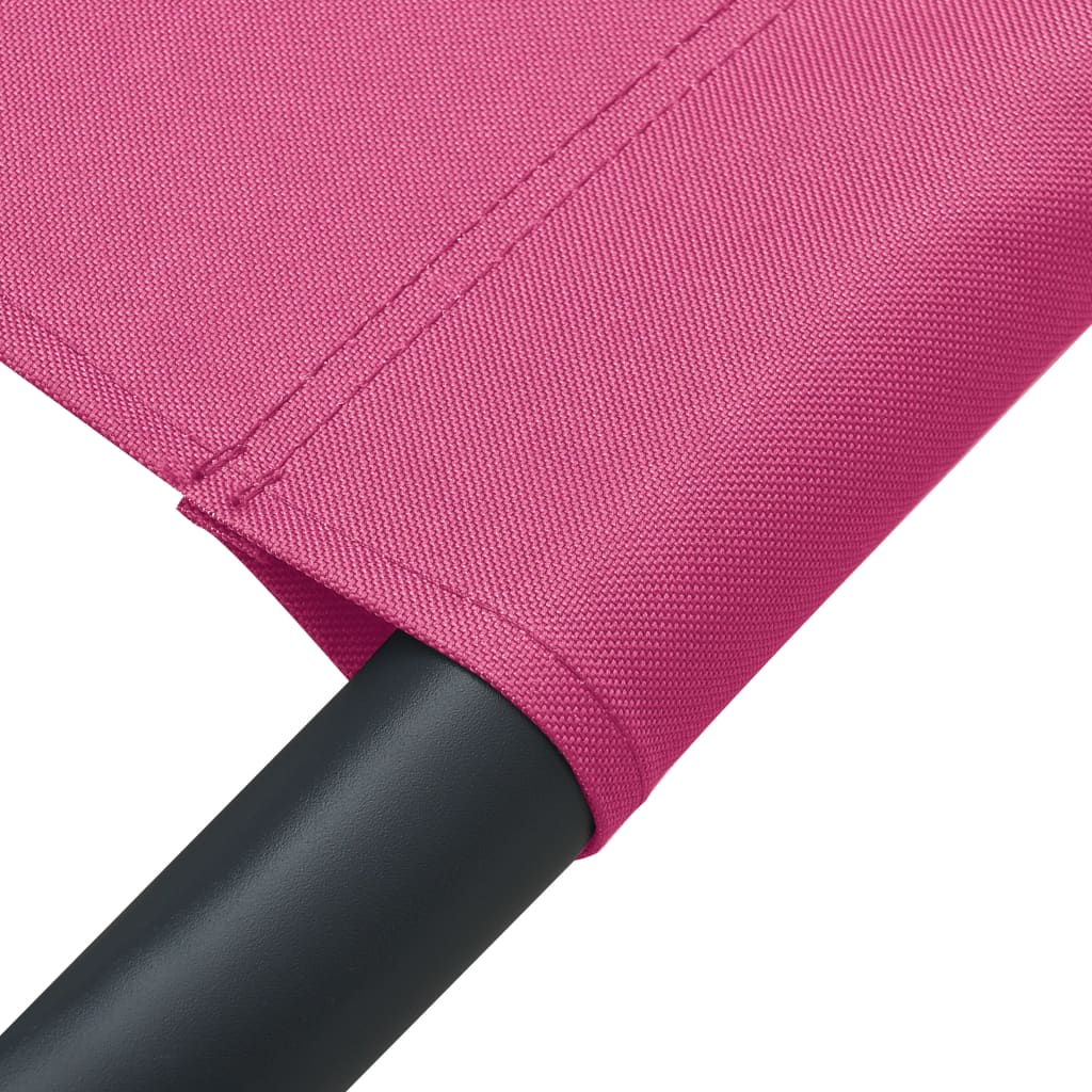 Lettino Prendisole con Baldacchino e Cuscino Rosa - homemem39