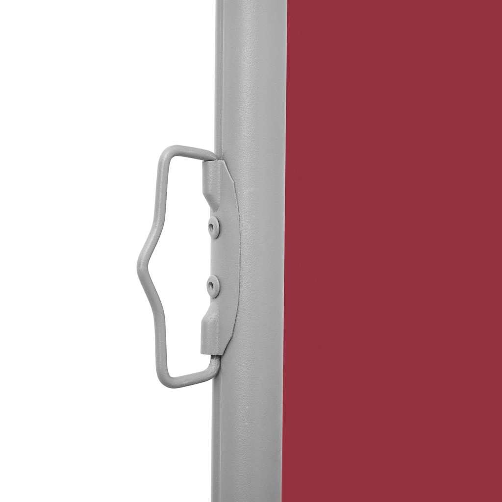 Tenda Laterale Retrattile per Patio 140x1200 cm Rossa - homemem39