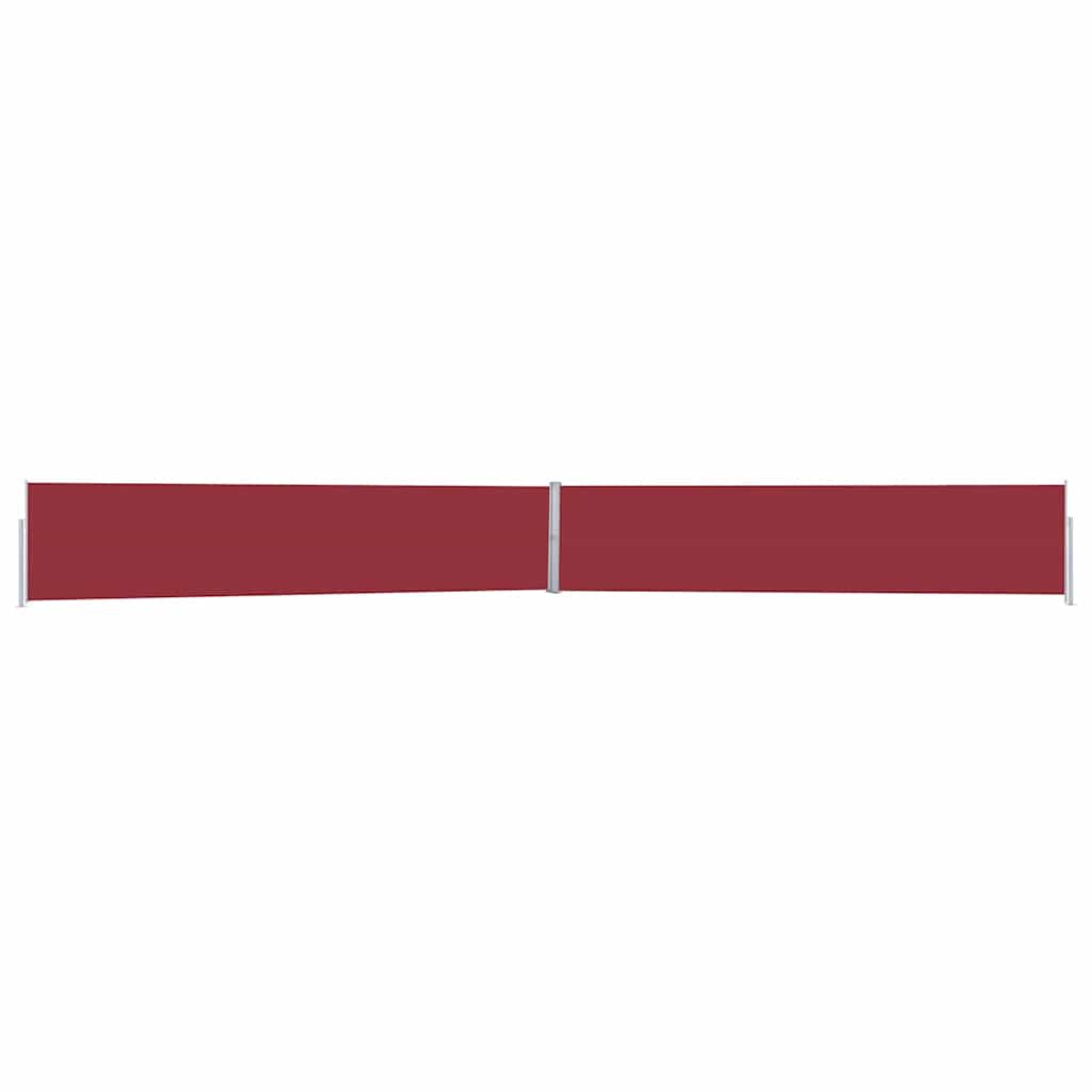 Tenda Laterale Retrattile per Patio 170x1200 cm Rossa - homemem39
