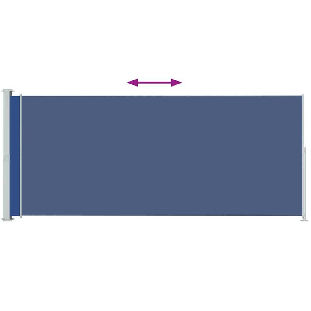 Tenda Laterale Retrattile per Patio 180x500 cm Blu - homemem39