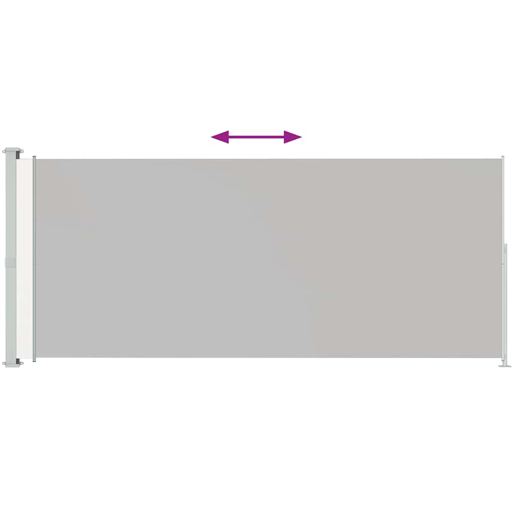 Tenda Laterale Retrattile per Patio 200x500 cm Crema - homemem39