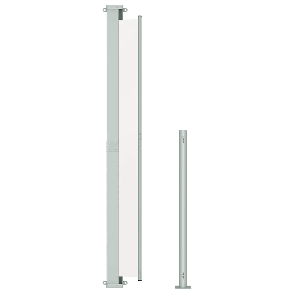 Tenda Laterale Retrattile per Patio 200x500 cm Crema - homemem39
