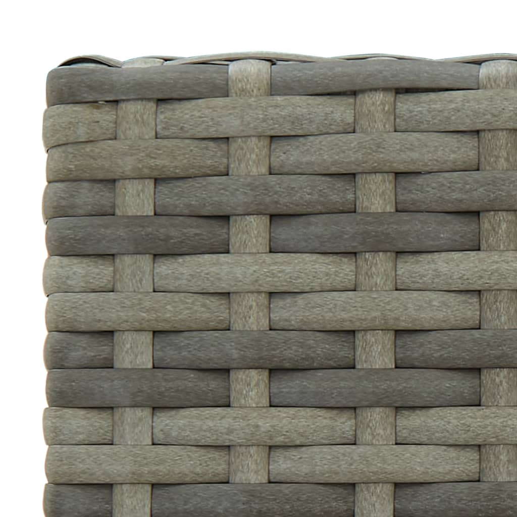 Sgabelli da Bar 2 pz Grigi in Polyrattan - homemem39