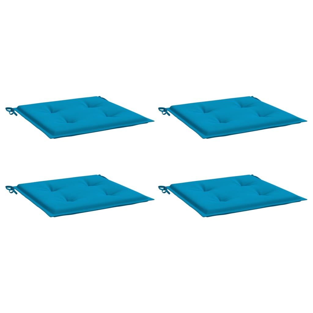 Cuscini per Sedia 4 pz Blu 50x50x3 cm in Tessuto Oxford - homemem39