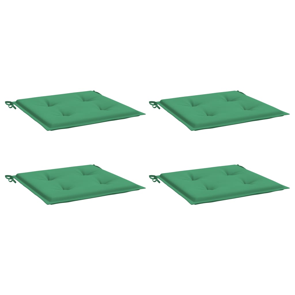 Cuscini per Sedia 4 pz Verdi 50x50x3 cm in Tessuto Oxford - homemem39