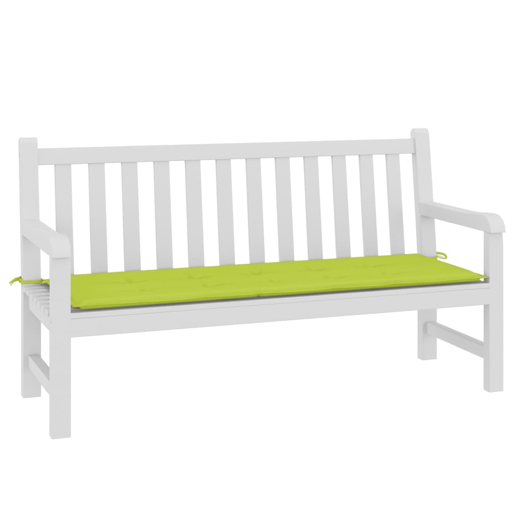 Cuscino per Panca Verde Brillante 150x50x3 cm in Tessuto Oxford - homemem39