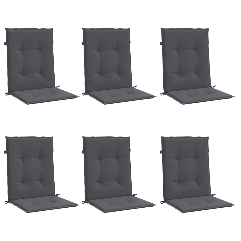 Cuscini per Sedia 6 pz Antracite Tessuto Oxford | homemem39