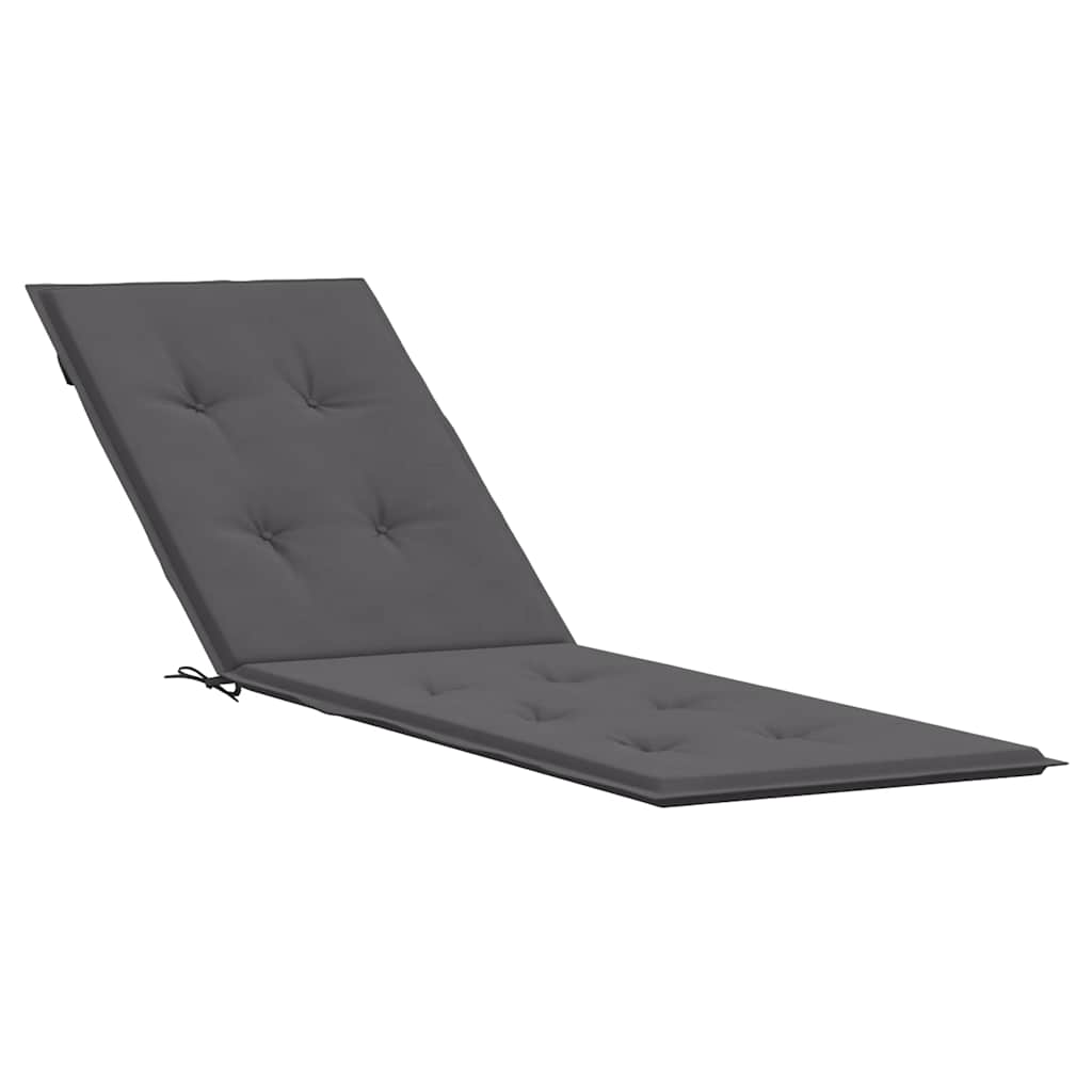 Cuscino per Sdraio Antracite (75+105)x50x4 cm - homemem39