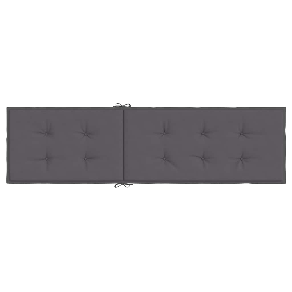Cuscino per Sdraio Antracite (75+105)x50x4 cm - homemem39
