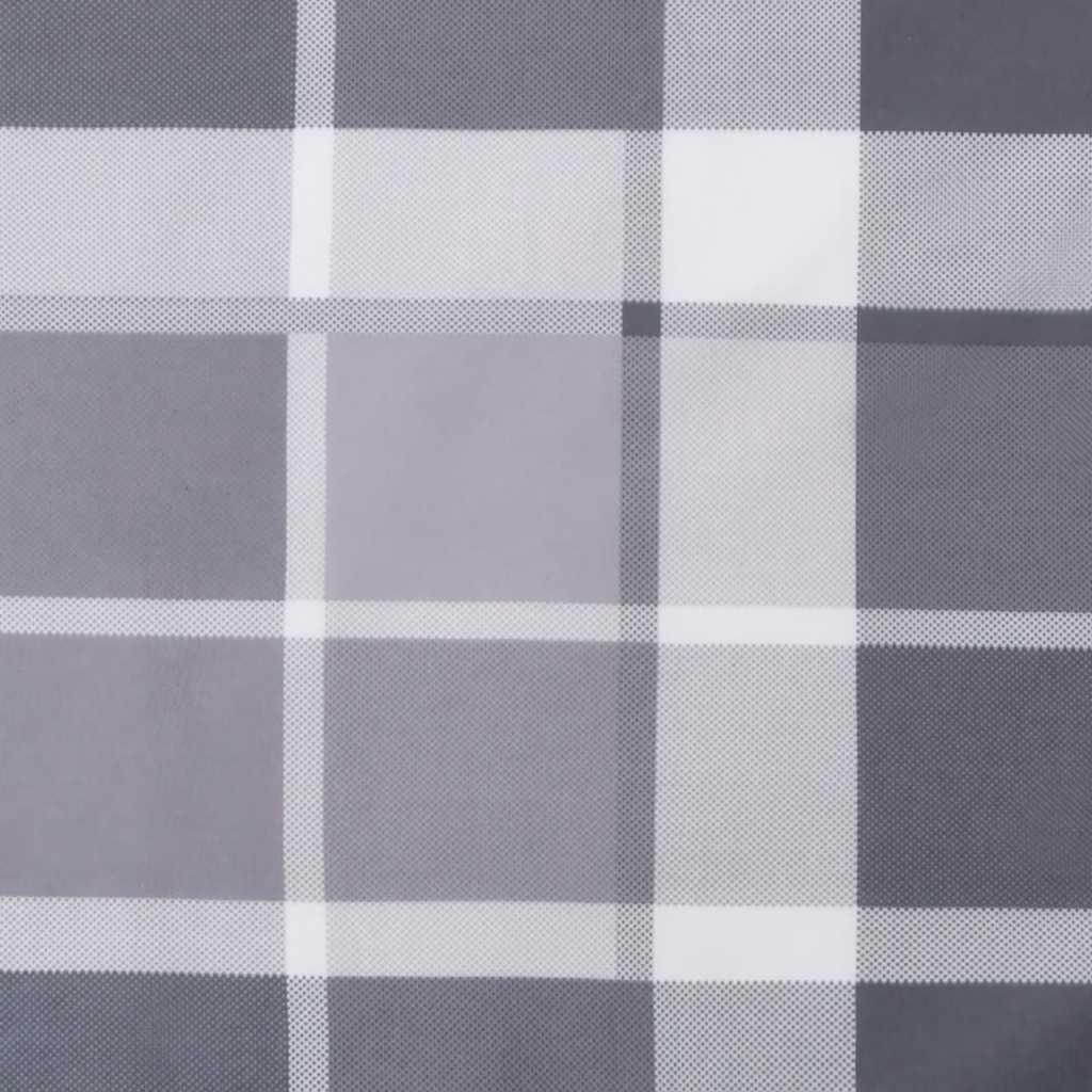 Cuscino per Sedia a Sdraio Grigio a Quadri (75+105)x50x4 cm - homemem39