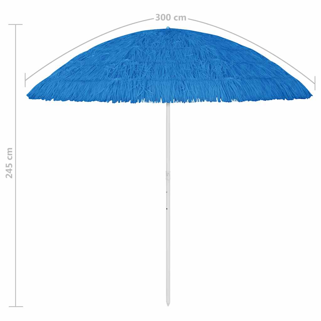 Ombrellone da Spiaggia Hawaii Blu 300 cm | homemem39