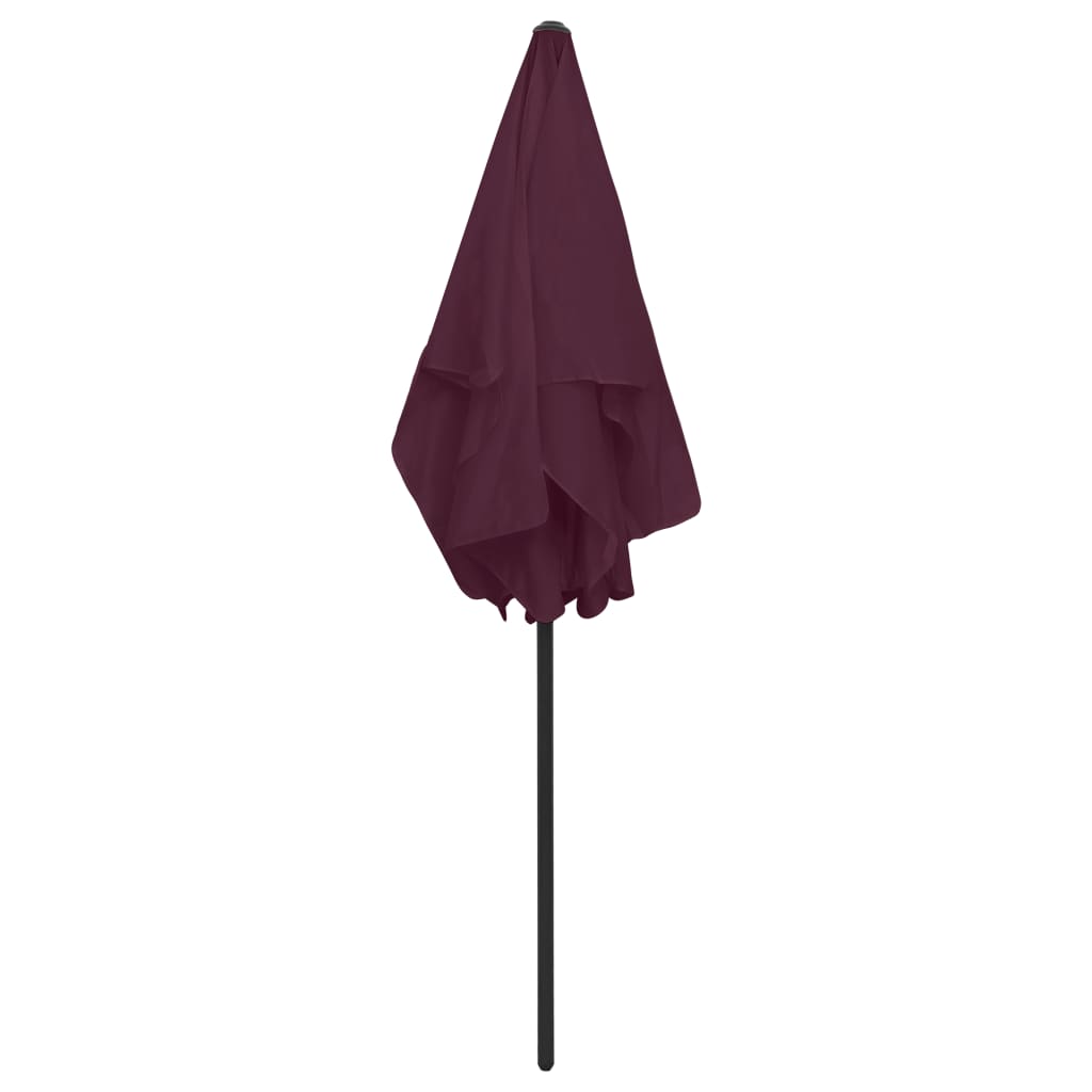 Ombrellone da Spiaggia Rosso Bordò 180x120 cm - homemem39