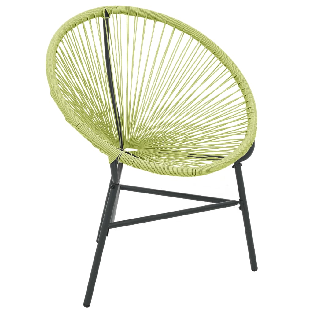 Sedia Acapulco da Giardino in Polyrattan Verde - homemem39